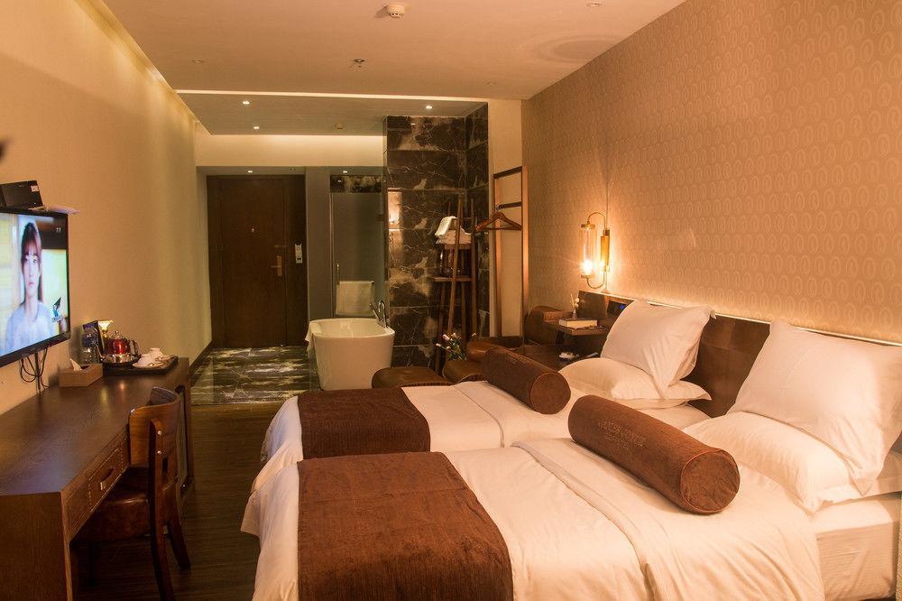 เจเจ คอฟฟี ธีม โฮเต็ล กวางเจา เอ็กซิบิชั่น เซ็นเตอร์ Hotel กวางโจว ภายนอก รูปภาพ