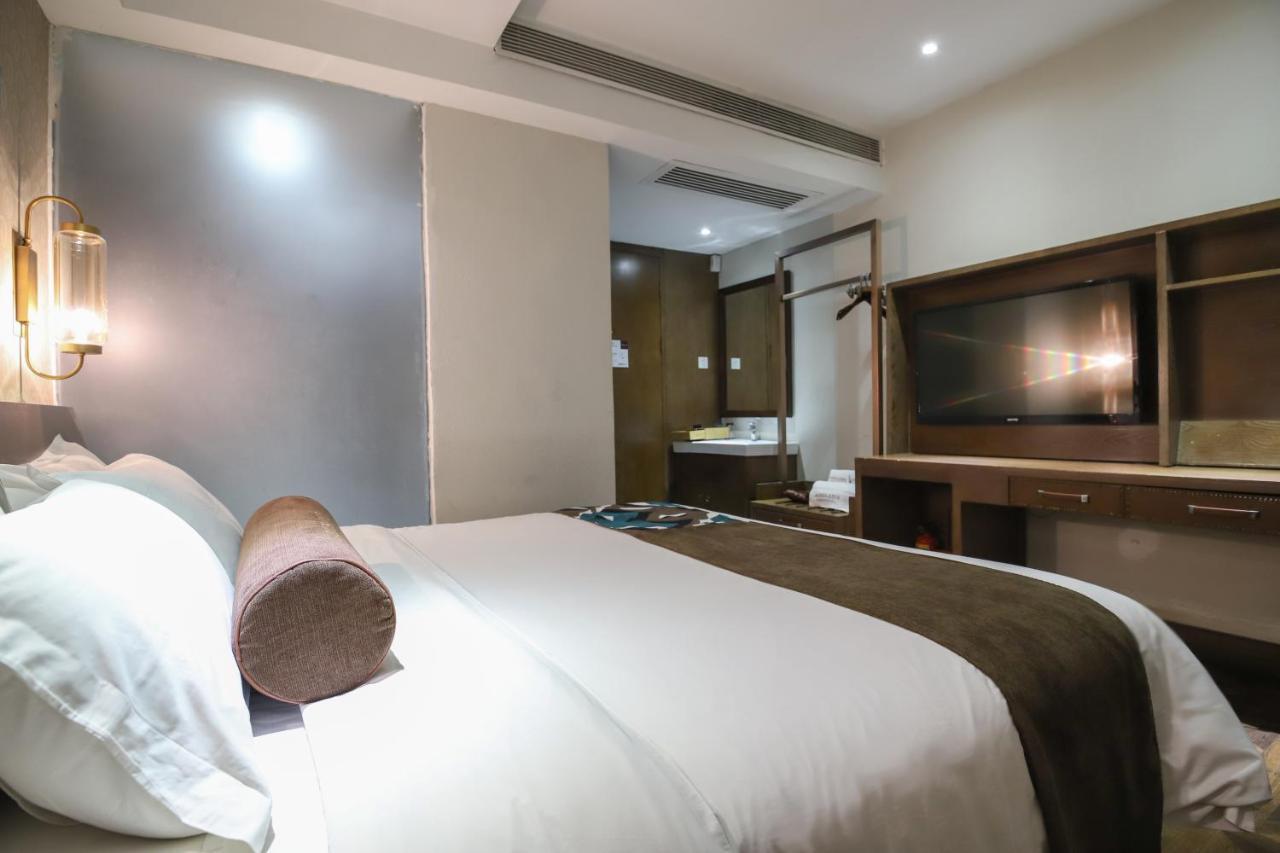 เจเจ คอฟฟี ธีม โฮเต็ล กวางเจา เอ็กซิบิชั่น เซ็นเตอร์ Hotel กวางโจว ภายนอก รูปภาพ