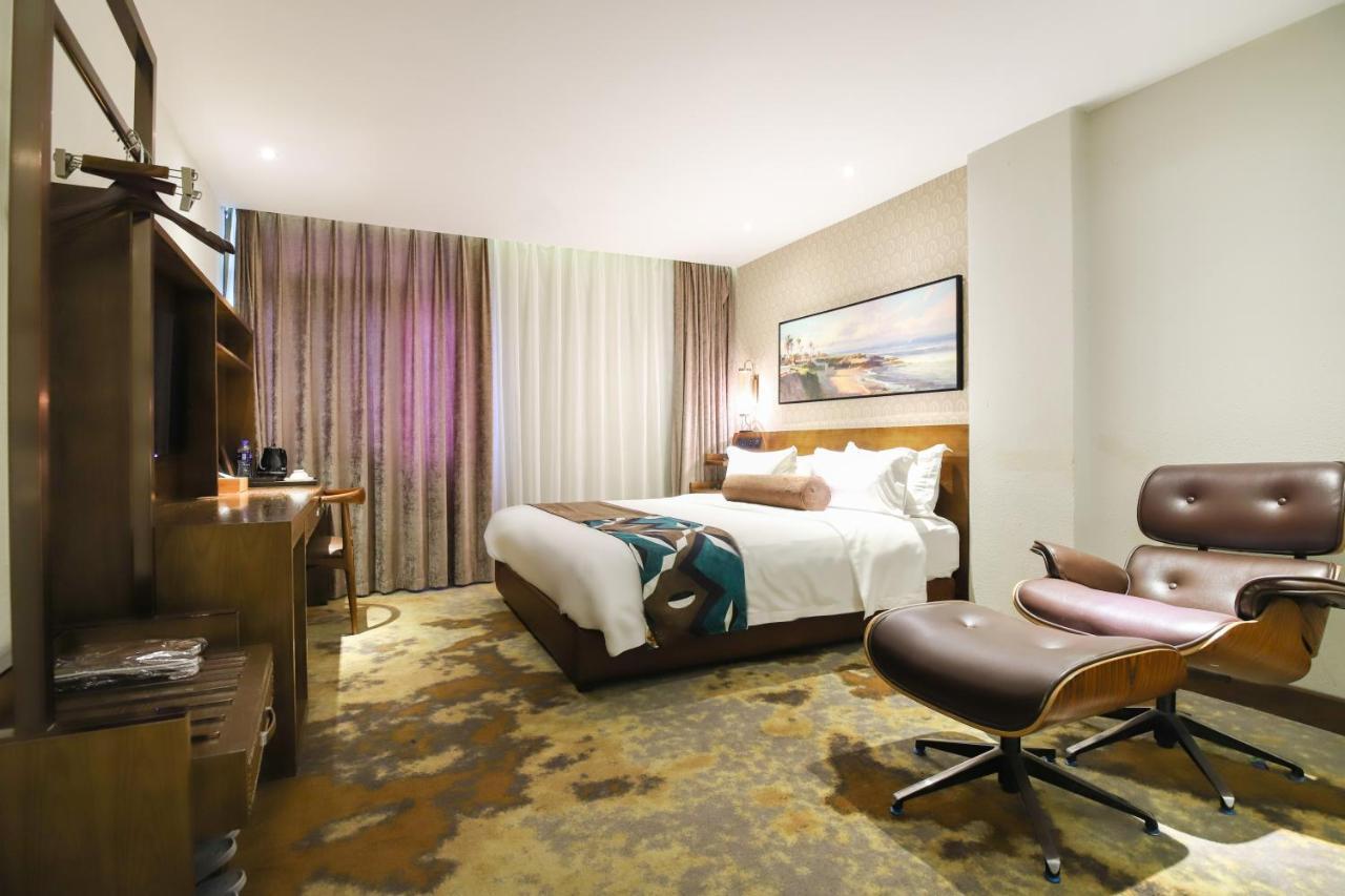 เจเจ คอฟฟี ธีม โฮเต็ล กวางเจา เอ็กซิบิชั่น เซ็นเตอร์ Hotel กวางโจว ภายนอก รูปภาพ