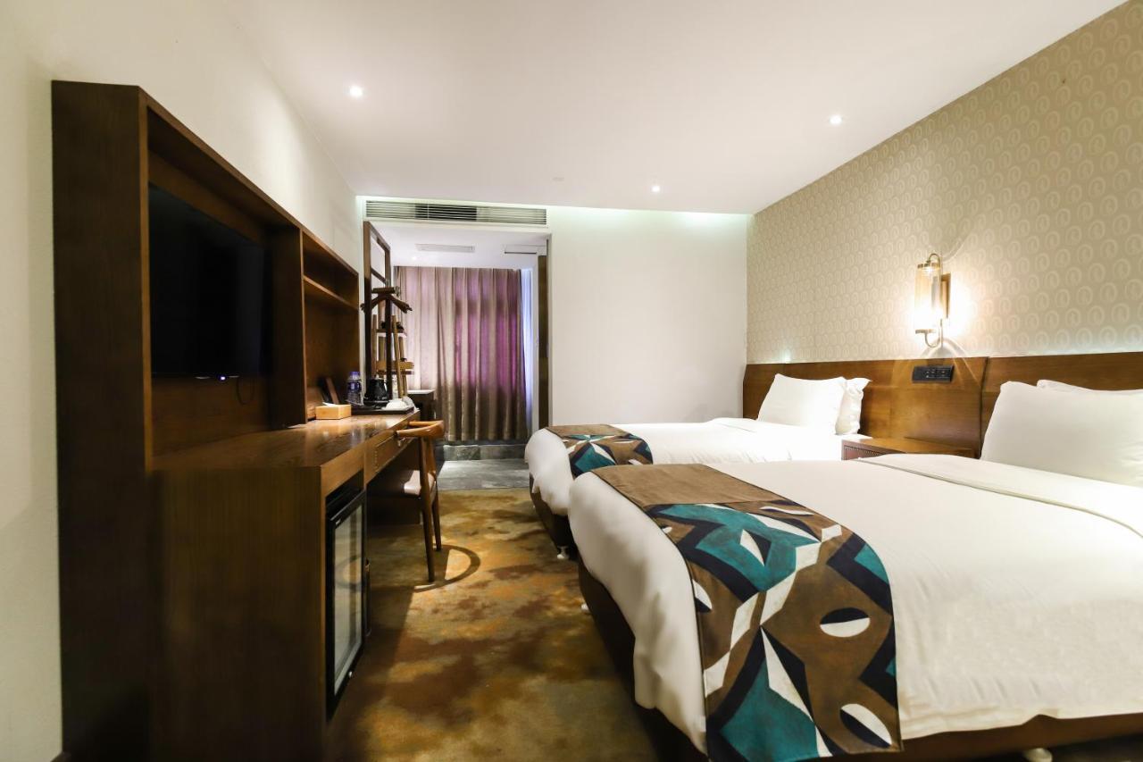 เจเจ คอฟฟี ธีม โฮเต็ล กวางเจา เอ็กซิบิชั่น เซ็นเตอร์ Hotel กวางโจว ภายนอก รูปภาพ